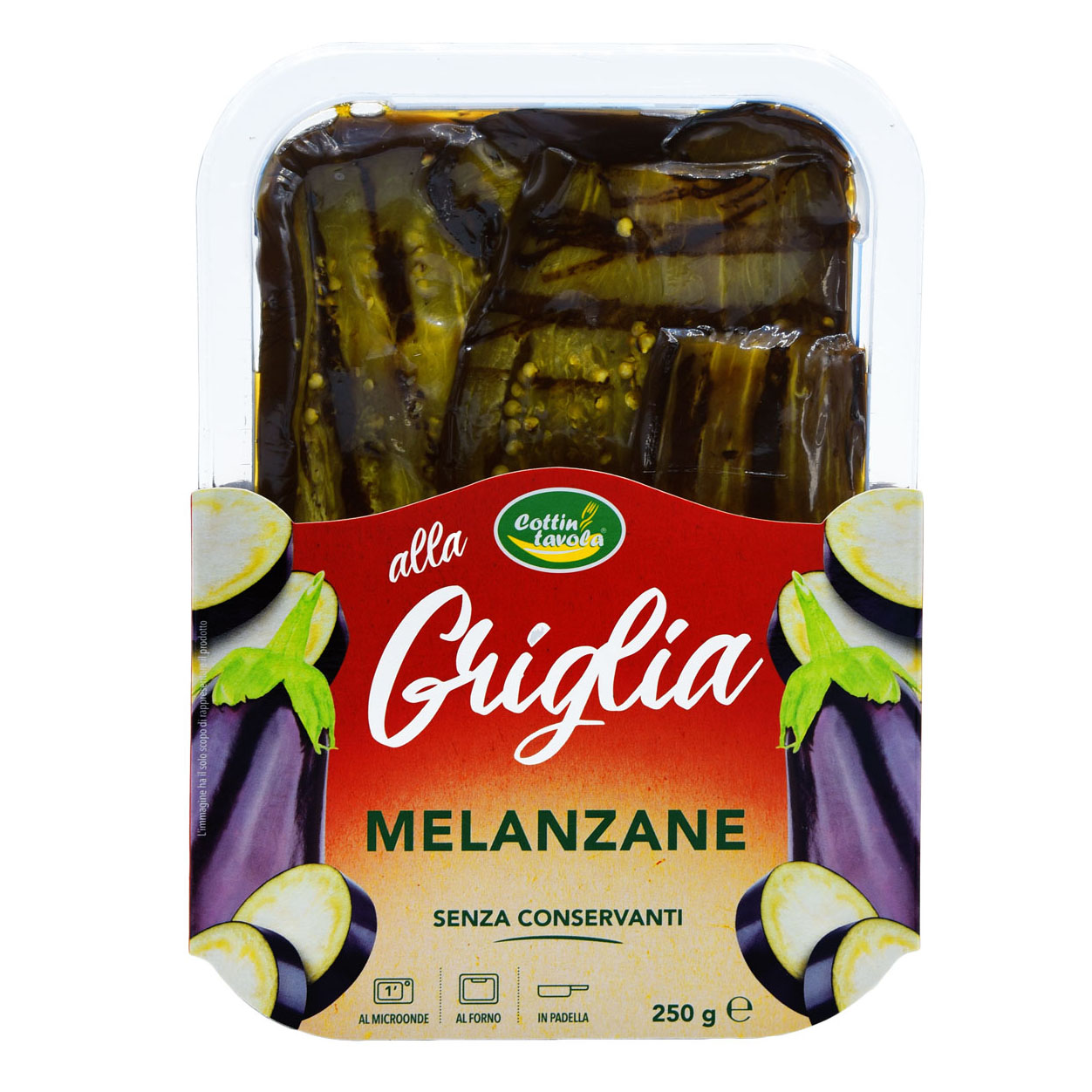 Grilled aubergine