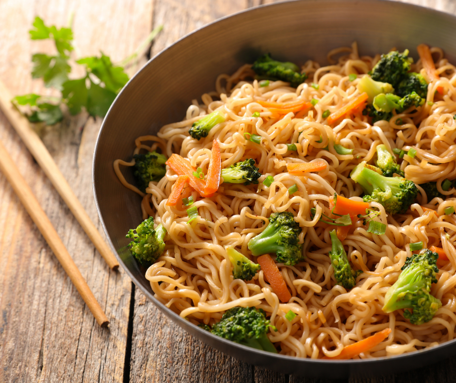 Riverfrut, Noodles con broccoli, piatto dal sapore orientale