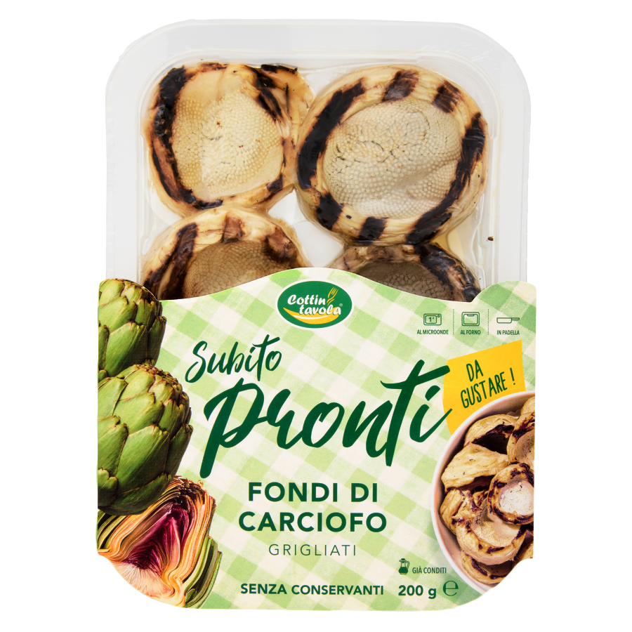 Fondi di carciofo grigliati