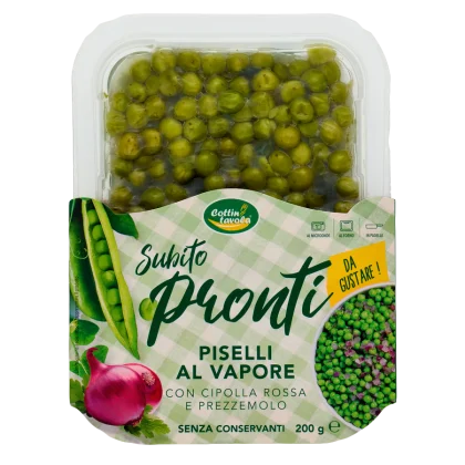 Piselli al vapore